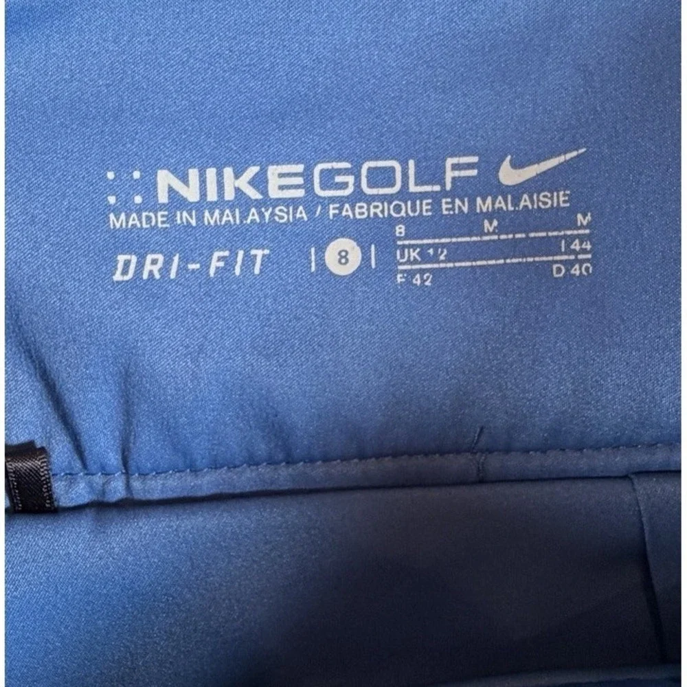 Nike Golf Skort Womens Sz 8 Green Blue Plaid‎ Dri-Fit Stretchy 2 in 1
